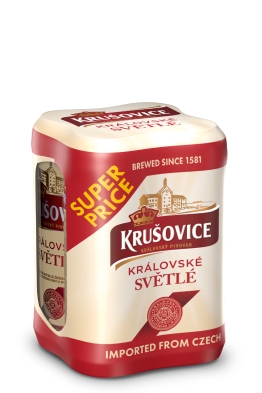 Krušovice light beer 4-PACK
