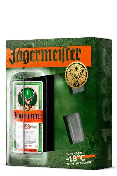 Jagermeister gift box + 2 čaše