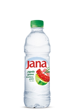 Jana natural still water strawberry flavor