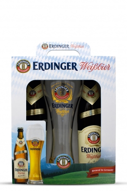 Erdinger DUO + 1 čaša za pivo PROMO-PACK - IZLISTANO ROTO