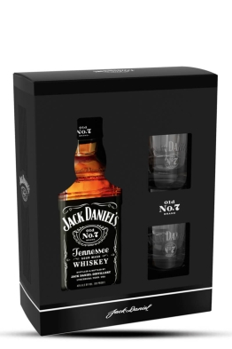 Jack Daniels whiskey + 2 čaše
