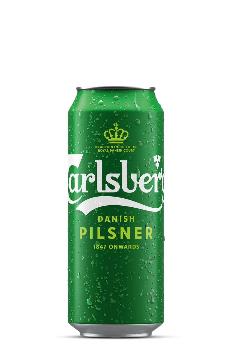 Ceinture Carlsberg Vintage - Azur Et Blanc - Taille 102 - En Coton Tissé Réglable - Occasion
