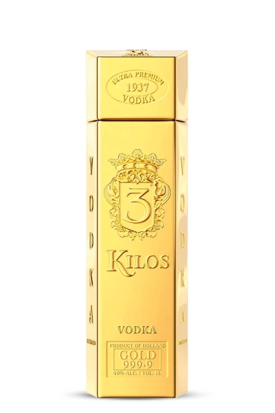 3 Kilos Ultra Premium Gold vodka 3 Kilos Ultra Premium Gold vodka