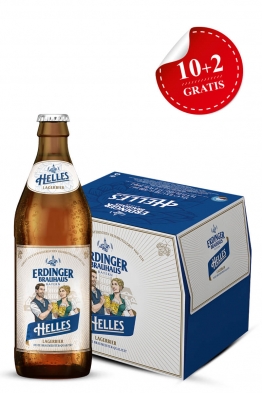 Erdinger Brauhaus Helles lager beer 12-PACK