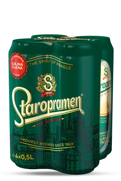 Staropramen light beer 4-PACK