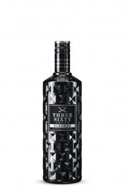 Three Sixty Black vodka