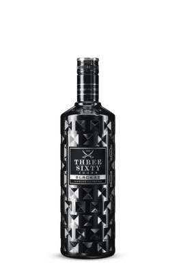 Three Sixty Black vodka