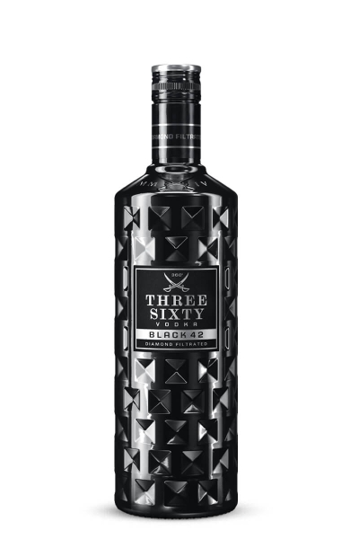 Three Sixty Black vodka