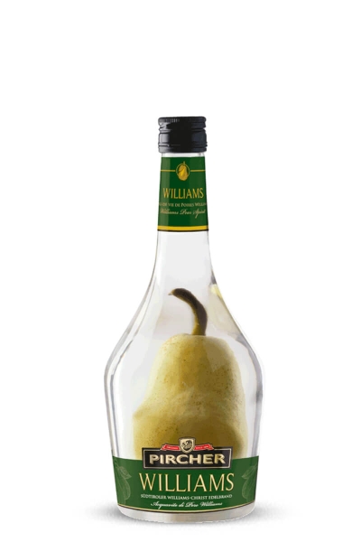 Williams Pircher with pear schnapps