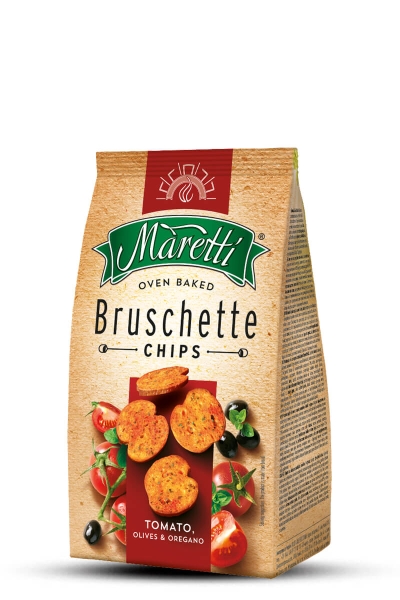 Bruschette Maretti tomato, olives, oregano Bruschette Maretti tomato, olives, oregano