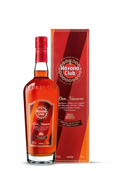 Havana Club Don Navarro rum gift box Havana Club Don Navarro rum gift box