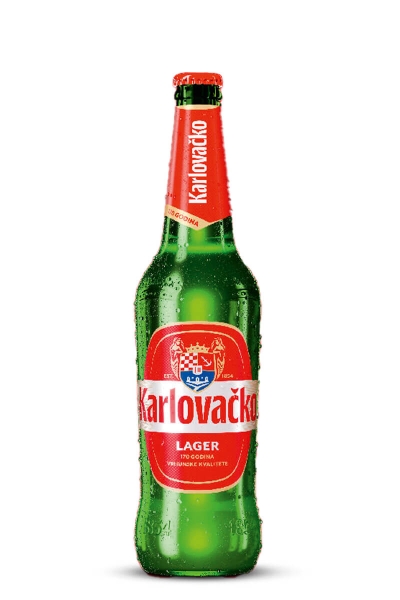 Karlovačko light beer - returnable packaging