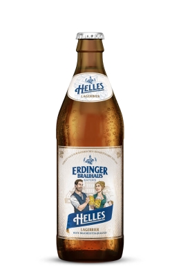 Erdinger Brauhaus Helles lager beer - Returnable packaging