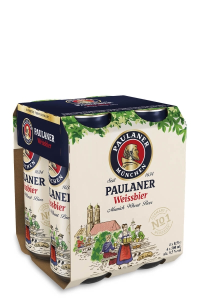 Paulaner Hefe Weissbier 4-Pack