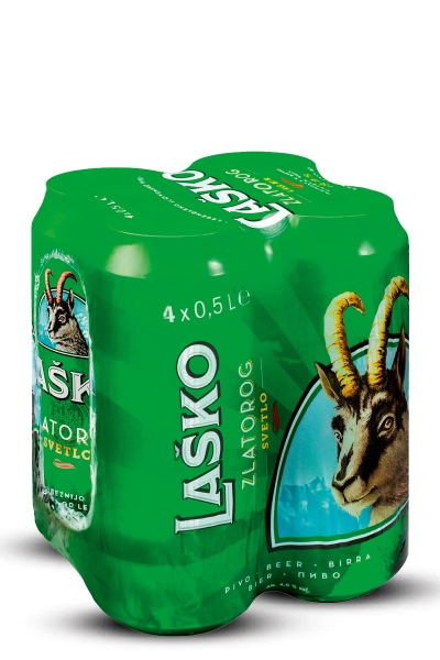 Laško Zlatorog, limenka 4-pack