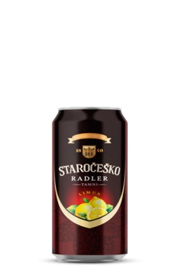 Staročeško crni radler limun