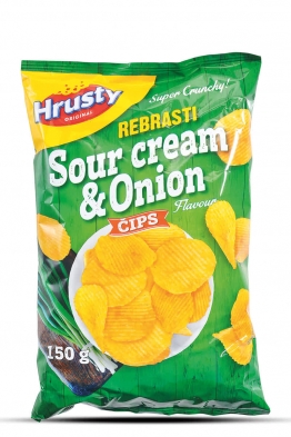Chips Hrusty Onion and Sour Cream XCut