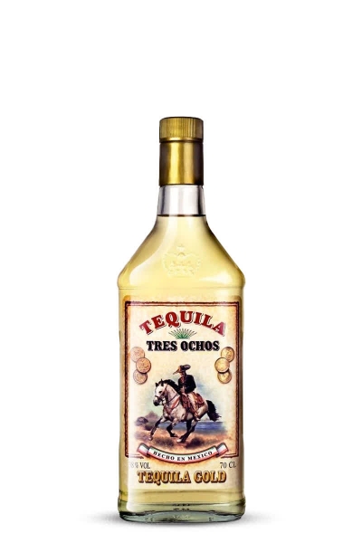 Tequila Tres Ochos Gold