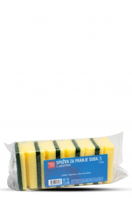 Dishwashing sponge with abrasive Profi Line
