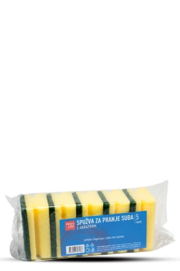 Dishwashing sponge with abrasive Profi Line