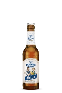 Erdinger Brauhaus Helles lager beer - Returnable packaging